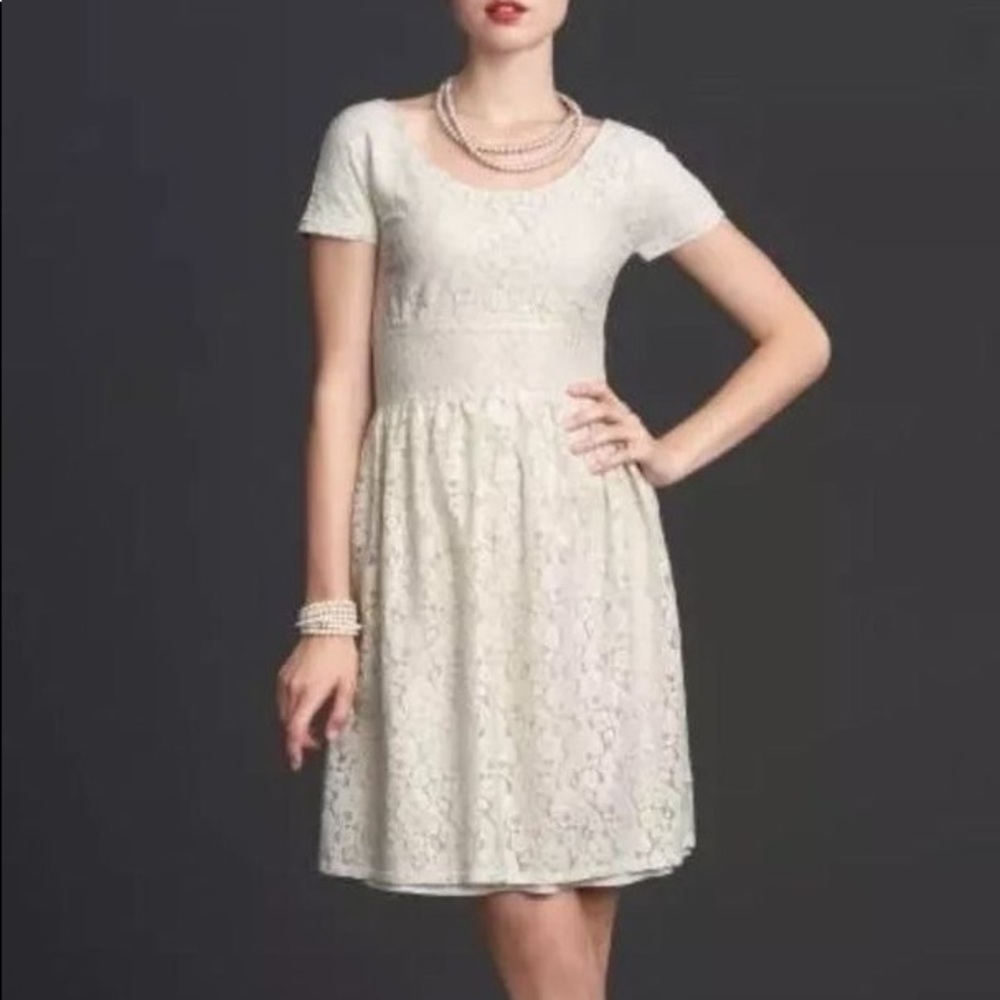 Mad Men collection cream/ivory A-line lace dress